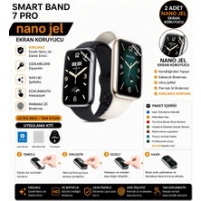 onlinekordon Xiaomi Smart Band 7 Pro Uyumlu Nano Hidrojel Ekran Koruyucu 2 Adet Kırılmaz Darbe Emici Tam Koruma