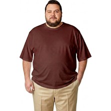 Sngl Erkek Büyük Beden Oversize Kısa Kollu T-Shirt 3xl 4xl 5xl 6xl 7xl 8xl 9xl