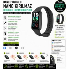 onlinekordon Amazfit Band 7 Uyumlu Nano Kırılmaz Hidrojel Ekran Koruyucu 2 Adet Darbe Emici Tam Koruma