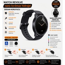 onlinekordon Xiaomi Watch Revolve Uyumlu Nano Hidrojel Ekran Koruyucu 2 Adet Kırılmaz Darbe Emici Tam Koruma