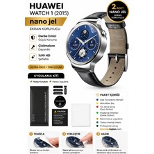onlinekordon Huawei Watch 1 2015 Uyumlu Nano Jel Ekran Koruyucu 2 Adet Güçlendirilmiş Darbe Emici