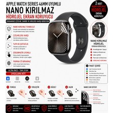 onlinekordon Apple Watch Series 10 46MM Uyumlu Nano Jel Ekran Koruyucu 2 Adet Darbe Emici Tpu Film