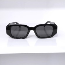 Ayel Aksesuar Dikdörtgen Unisex Güneş Gözlüğü Siyah UV400