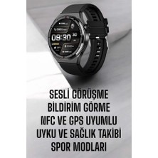 Hexa Akıllı Saat Nabız Sensörlü Bildirim Görebilen Spor Modları Gps Takibi