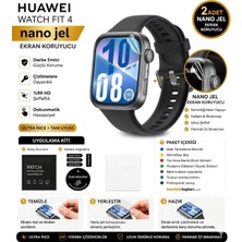 onlinekordon Huawei Watch Fit 4 Uyumlu Nano Jel Ekran Koruyucu 2 Adet Güçlendirilmiş Darbe Emici