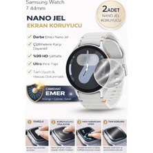 onlinekordon Samsung Watch 7 44MM Uyumlu Nano Jel Ekran Koruyucu 2 Adet Darbe Emici Tam Kaplayan
