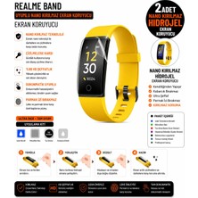 onlinekordon Realme Band Uyumlu Nano Darbe Emici Kırılmaz Hidrojel Cam Ekran Koruyucu 2 Adet