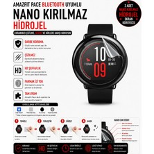 onlinekordon Amazfit Pace Bluetooth Uyumlu Nano Kırılmaz Hidrojel Ekran Koruyucu 2 Adet Darbe Emici Tam Koruma