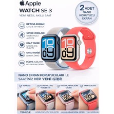 onlinekordon Apple Watch Se 3 38MM Uyumlu Nano Jel Ekran Koruyucu 2 Adet Darbe Emici Çizilmez Kırılmaz Film