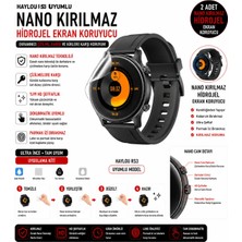 onlinekordon Haylou Rs3 LS04 Uyumlu Nano Kırılmaz Hidrojel Ekran Koruyucu 2 Adet Darbe Emici Tam Kaplama