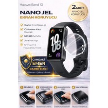 onlinekordon Huawei Band 10 Uyumlu Nano Jel Ekran Koruyucu 2 Adet Güçlendirilmiş Darbe Emici