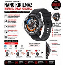 onlinekordon Haylou Solar Ultra Uyumlu Nano Kırılmaz Hidrojel Ekran Koruyucu 2 Adet Darbe Emici Tam Kaplama
