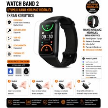 onlinekordon Oppo Band 2 Uyumlu Nano Hidrojel Ekran Koruyucu 2 Adet Kırılmaz Darbe Emici Tam Koruma