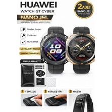 onlinekordon Huawei Watch Gt Cyber Uyumlu Nano Jel Ekran Koruyucu 2 Adet Güçlendirilmiş Darbe Emici