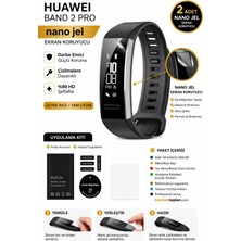 onlinekordon Huawei Band 2 Pro Uyumlu Nano Jel Ekran Koruyucu 2 Adet Güçlendirilmiş Darbe Emici