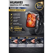 onlinekordon Huawei Watch Fit 4 Pro Uyumlu Nano Jel Ekran Koruyucu 2 Adet Güçlendirilmiş Darbe Emici