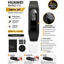 onlinekordon Huawei Band 3 E Uyumlu Nano Jel Ekran Koruyucu 2 Adet Güçlendirilmiş Darbe Emici