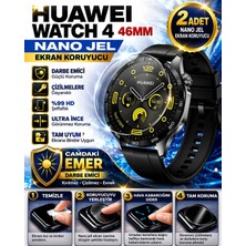 onlinekordon Huawei Watch 4 46MM Uyumlu Nano Jel Ekran Koruyucu 2 Adet Güçlendirilmiş Darbe Emici