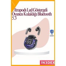 İn3dex Kablosuz Kulak Içi Kulaklık 30MM Sürücü Bluetooth 5.3 LED Ekran