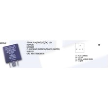 Ünüvar Sinyal Flaşörü Renault Kangoo Clıo Espace Expres Trafıc Master 12V Küçük 7700638976 (1-04G) (1 Ad )