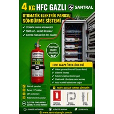 Santral 4 kg Hfc Gazlı Otomatik Elektrik Pano Söndürme Sistemi
