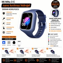 onlinekordon Xiaomi Mi Mitu 3 C Nano Hidrojel Ekran Koruyucu 2 Adet Kırılmaz Darbe Emici Tam Koruma