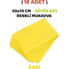 Minopi Sarı Renkli Mukavva 18 Adet 50X70 cm Sert Karton Mukavva