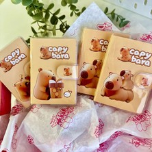 Minopi Capybara Figürlü Cırtlı Mini Defter