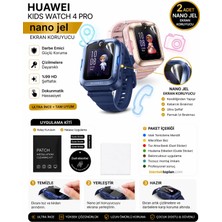 onlinekordon Huawei Children Kids Watch 4 Pro Uyumlu Nano Jel Ekran Koruyucu 2 Adet Güçlendirilmiş Darbe Emici