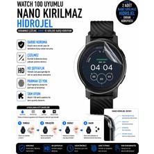 onlinekordon Motorola Moto Watch 100 Uyumlu Nano Kırılmaz Hidrojel Ekran Koruyucu 2 Adet Darbe Emici Tam Koruma
