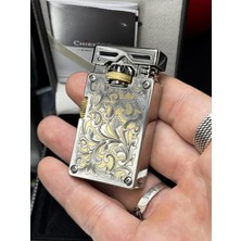Nikaş Chief Socar Flower Desenli Metal Çakmak - Koleksiyonluk Özel Seri Limited Edition
