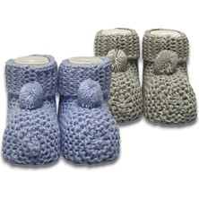 Baby Sena Triko Erkek Bebek Patik 2’li Set