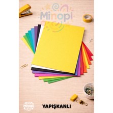 Minopi 10'lu Karışık Renk A4 Eva Yapışkanlı Model 20X30 cm Boy