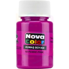 Minopi Nova Color Kumaş Boyası Pembe 30 ml Şişe