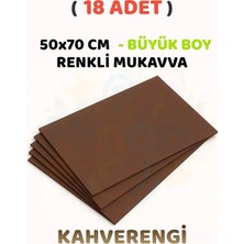 Minopi Kahverengi Renkli Mukavva 18 Adet 50X70 cm Sert Karton Mukavva