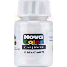 Minopi Nova Color Kumaş Boyası Beyaz 30 ml Şişe