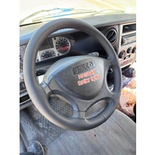 Hasbay Dikişli Direksiyon Kılıfı Siyah Deri Siyah Dikişli Iveco Daily Sadece Bu Direksiyon Için