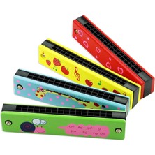 Minopi Çocuk Mızıka Ahşap Mızıka Nefes Egzersizi Müzik Aleti