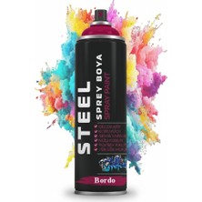 Minopi Steel Sprey Boya 200 ml - Bordo