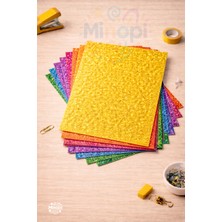 Minopi 10'lu Karışık Renk A4 Eva Simli Model 20X30 cm Boy