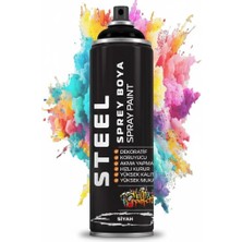 Minopi Steel Sprey Boya 200 ml - Siyah