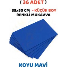 Minopi Koyu Mavi Renkli Mukavva 36 Adet 35X50 cm Sert Karton Mukavva