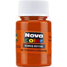 Minopi Nova Color Kumaş Boyası Turuncu 30 ml Şişe