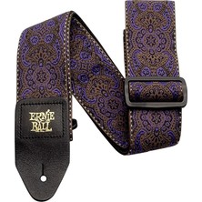 Pearl Shop Ball Jacquard Weave Gitar Askısı Mor Desenli Desen