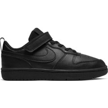 Nike Court Borough Low 2 (Psv) Siyah Çocuk Spor Ayakkabı