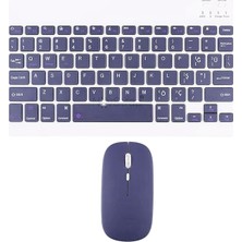 Pearl Shop Klavye Mouse Seti Şarj Edilebilir (Türkçe Q Karakterli) Tüm Tablet ve Telefonlar ile Uyumlu Lavanta