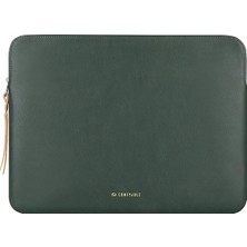 Pearl Shop Tablet Kılıfı iPad Pro 11 Inç M4 M2 4. / 3. Nesil 2022/2021 / iPad Air 11" M2 2024 2022 ve Akıllı/sihirli Klavye ile Uyumlu Kalem Tutucu-Pu Deri Çanta Su Geçirmez Ince Kılıf - Yeşil