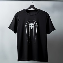Timisiva Örümcek Erkek Kadın Premium Tişört %100 Pamuk Oversize Basic Günlük Şık T-Shirt