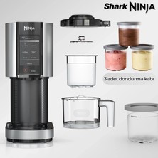 Ninja Çok Fonksiyonlu Dondurma Makinesi - 7 Programlı Yeni Nesil Gelato Sorbe Smoothie Milkshake Mix-In Bpa Içermez Profesyonel Tatlı Cihazı