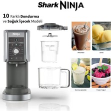 Ninja Çok Fonksiyonlu Dondurma Yapma Cihazı - 11 Programlı Mix-In Slushi Frappe Frozen Yoğurt Gelato Sorbe %50 Daha Büyük Hazne Profesyonel